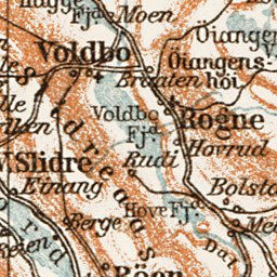 Waldin Hallingdal and Valders district map, 1931 digital map