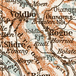 Hallingdal and Valders district Map, 1931 by Waldin | Avenza Maps
