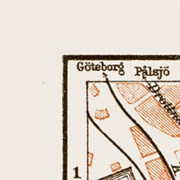 Waldin Hälsingborg town plan, 1931 digital map
