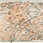 Waldin Hamburg, central part map, 1911 digital map