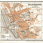 Waldin Helsingborg city map, 1911 digital map