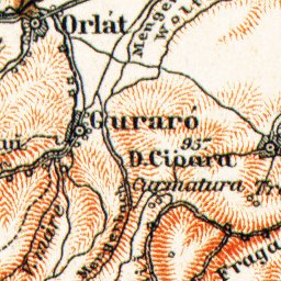 Hermannstadt (Sibiu), city map. Environs of Hermannstadt map, 1911