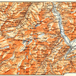 Waldin Illiez Valley and Central Dent map, 1897 digital map
