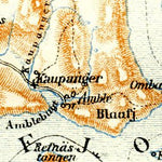 Waldin Inner Sognefjord district map, 1910 digital map