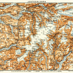 Waldin Jostedalsbrä district map, 1910 digital map