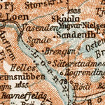 Waldin Jostedalsbrä (Jostedalsbreen) district Map, 1931 digital map