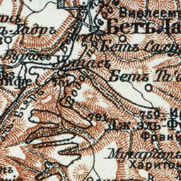 Waldin Judaea map, in Russian, 1910 digital map