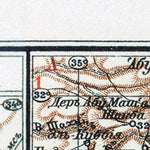 Waldin Judaea map, in Russian, 1910 digital map