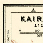 Waldin Kairouan city map, 1909 digital map