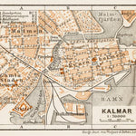 Waldin Kalmar town plan, 1929 digital map