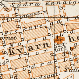 Waldin Kalmar town plan, 1929 digital map