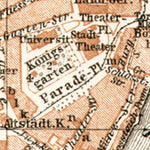 Waldin Königsberg (now Kaliningrad) city map, 1911 digital map