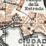 Waldin La Coruña (A Coruña) city map, 1913 digital map