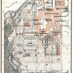 Waldin La Granja de San Ildefonso, town and palace park map, 1913 digital map