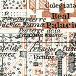 Waldin La Granja de San Ildefonso, town and palace park map, 1913 digital map