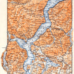 Waldin Lake Majeur nearer environs map, 1898 digital map