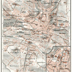 Waldin Lausanne city map, 1909 digital map