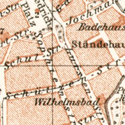 Waldin Legnica (Liegnitz) city map, 1911 digital map