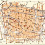 Waldin Leiden city map, 1904 digital map