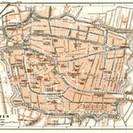 Waldin Leiden city map, 1909 digital map