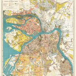 Waldin Leningrad (Ленинград, Saint Petersburg) city map, 1925 digital map