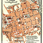 Waldin Linköping city map, 1910 digital map