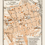 Waldin Linköping town plan, 1929 digital map