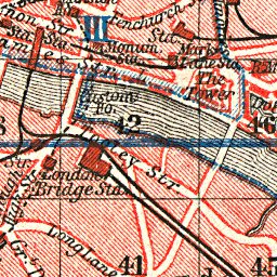 Waldin London, general map, 1909 digital map