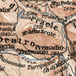 Waldin Lower Engadin Valley map, 1909 digital map