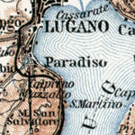 Waldin Lugano and environs map, 1909 digital map
