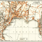 Waldin Lugano city map, 1908 digital map