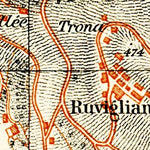 Waldin Lugano city map, 1908 digital map