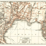 Waldin Lugano city map, 1913 digital map