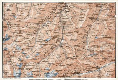 Waldin Lugnez Valley and environs map, 1909 digital map