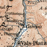 Waldin Lugnez Valley and environs map, 1909 digital map