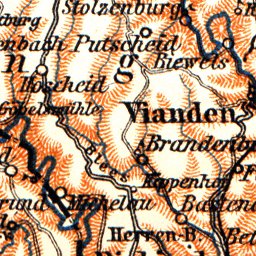 Waldin Luxembourg, general map, 1904 digital map