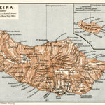 Waldin Madeira island map, 1911 digital map