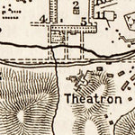 Waldin Magnesia on the Maeander, map of the ancient site, 1914 digital map