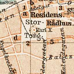 Waldin Malmö city map, 1929 digital map