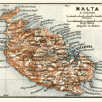 Waldin Malta general map, 1929 digital map