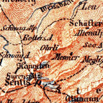 Waldin Map of Canton of Appenzell, 1897 digital map