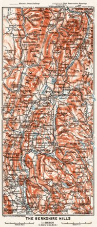 Waldin Map of the Berckshire Hills, 1909 digital map