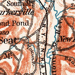 Waldin Map of the Berckshire Hills, 1909 digital map