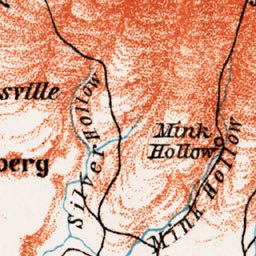 Waldin Map of the Catskill Mountains, 1909 digital map