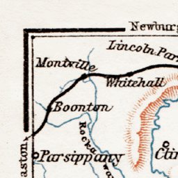 Waldin Map of the Farther Environs of New York, 1909 digital map