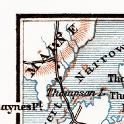 Waldin Map of the Mount Desert Island, 1909 digital map