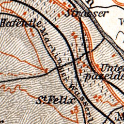 Merran Maps Meran (Merano) and environs Map, 1911 by Waldin | Avenza Maps