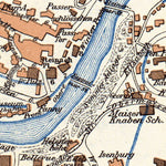 Waldin Meran (Merano) city map, 1911 digital map