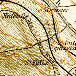 Waldin Meran (Merano) environs map, 1906 digital map