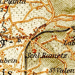 Waldin Meran (Merano) environs map, 1906 digital map